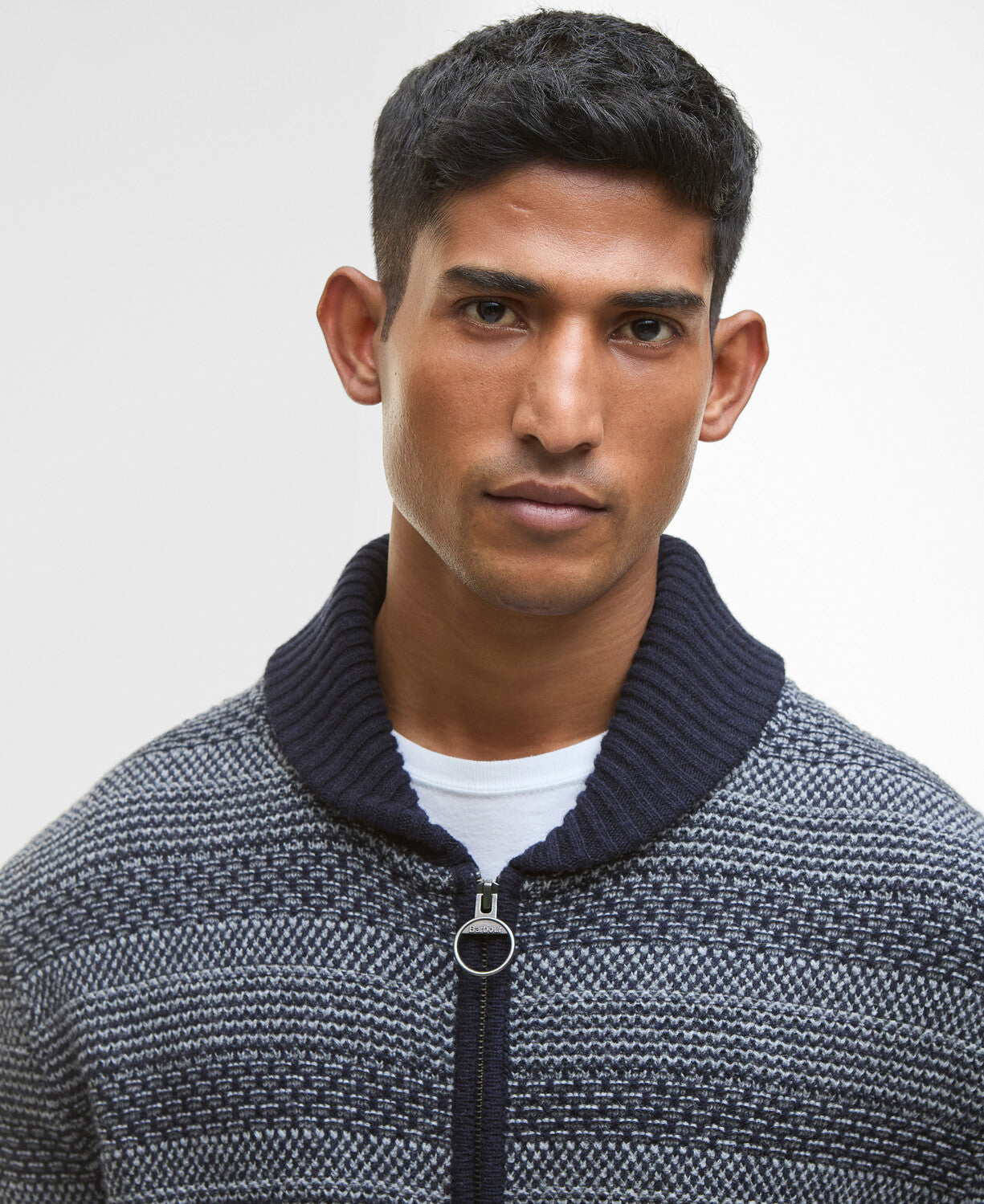 Barbour Helmsley knitted Jacket-Navy