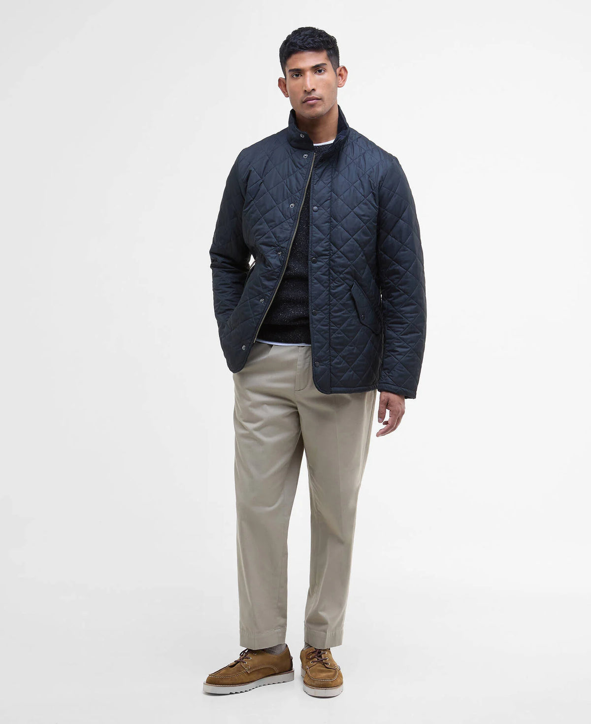 Barbour Chelsea Quilted Jacket Navy