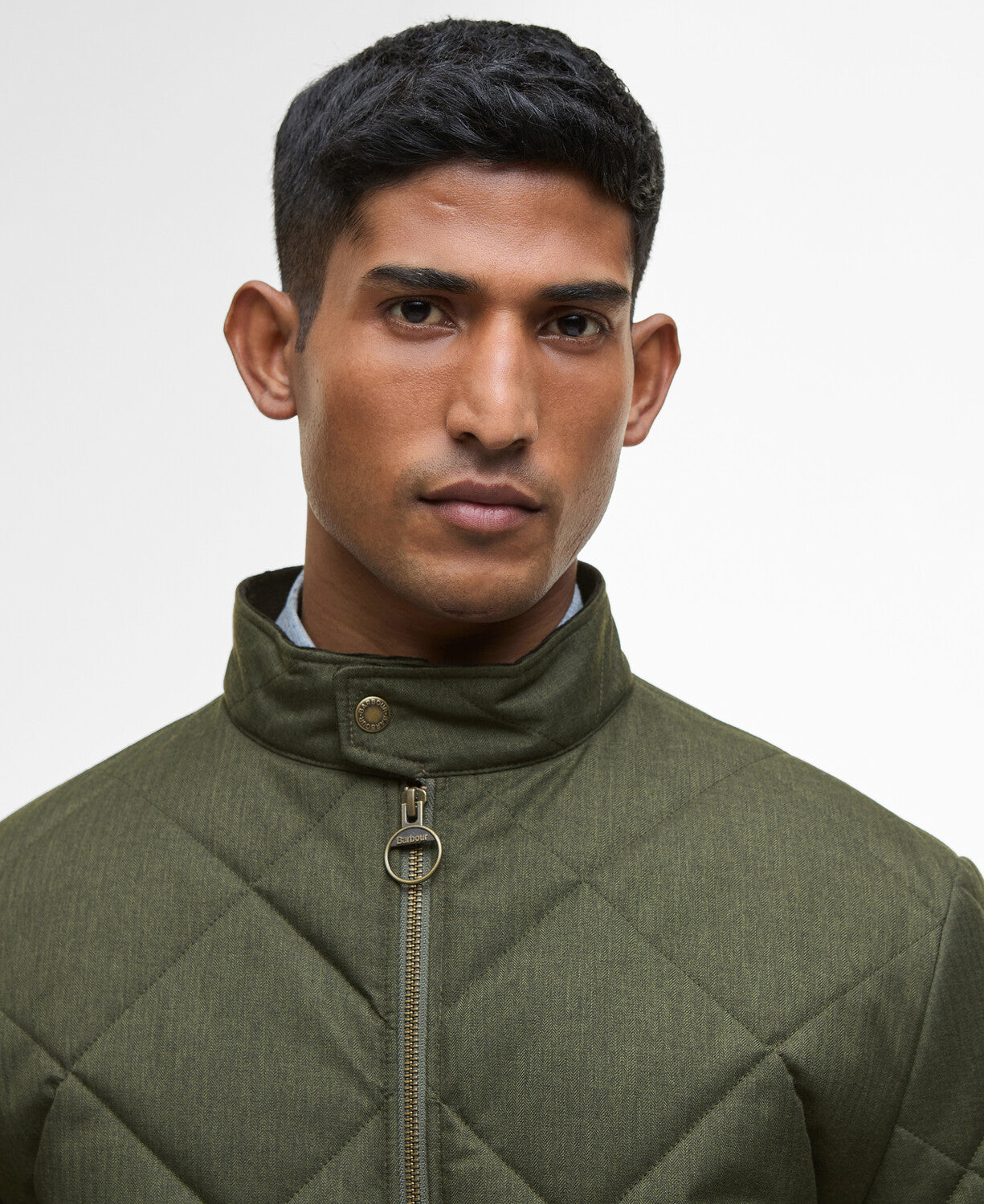 Barbour City Harrington Quilted Jacket-Olive