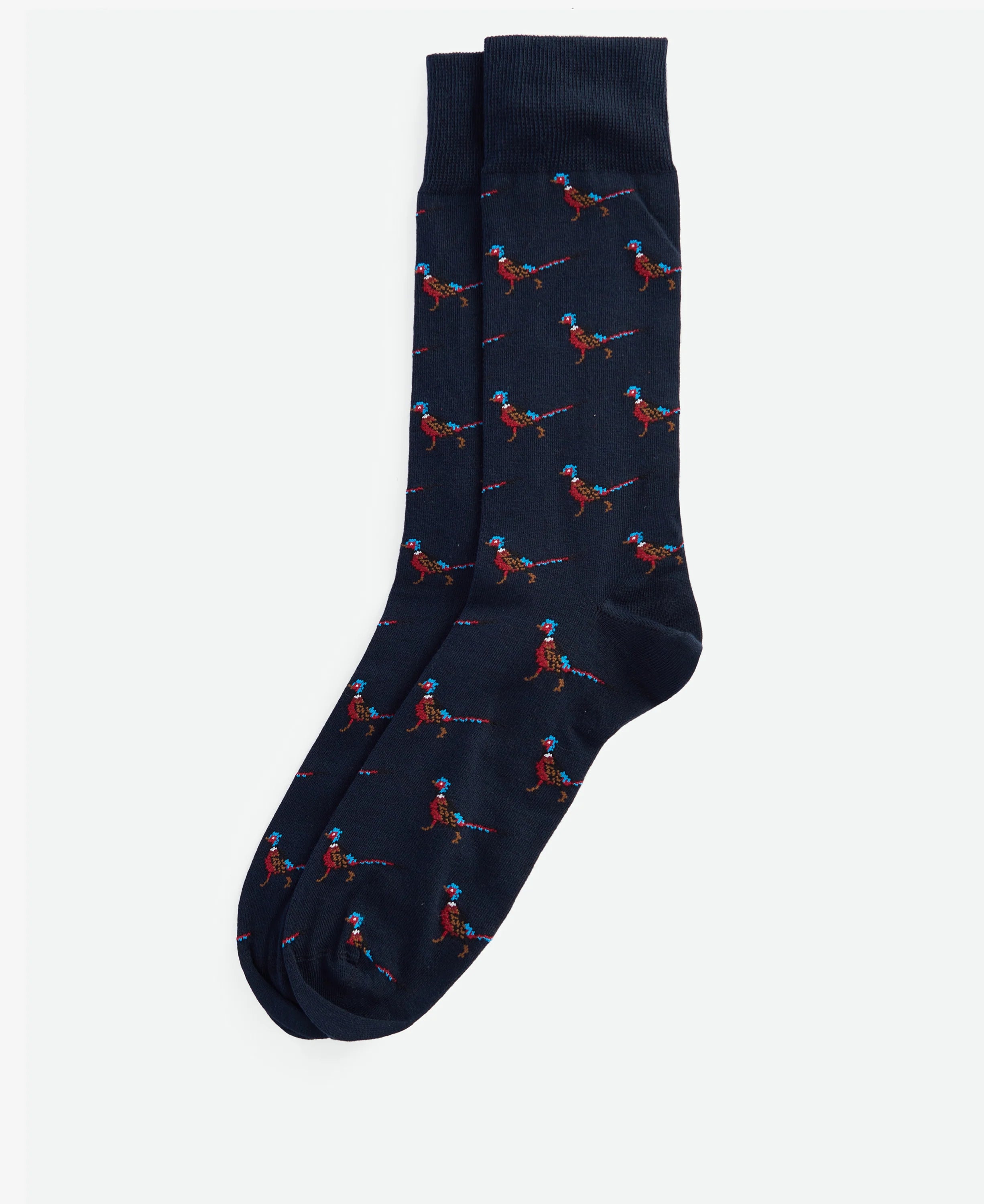Barbour Mavin Pheasant Socks-Navy