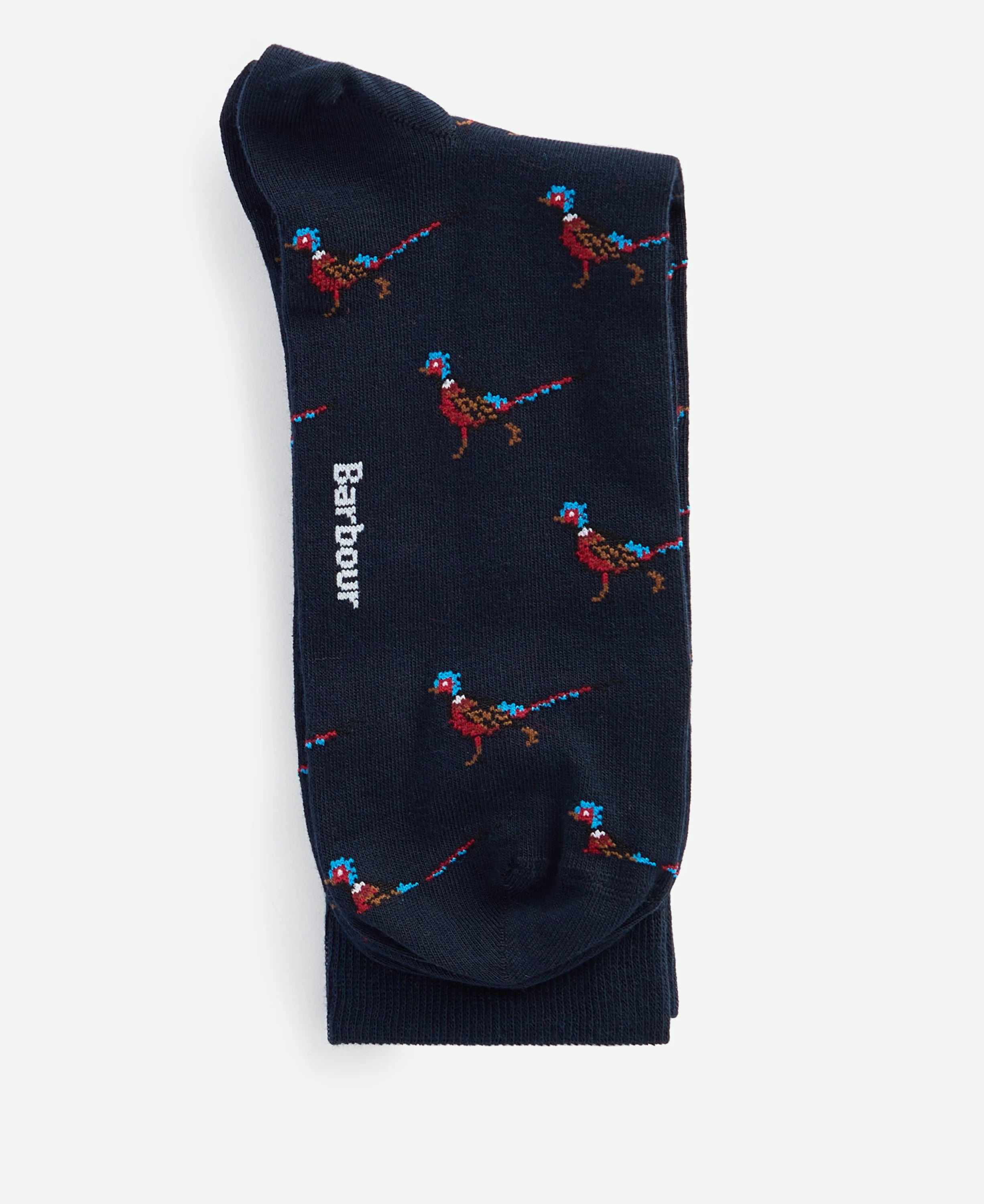 Barbour Mavin Pheasant Socks-Navy