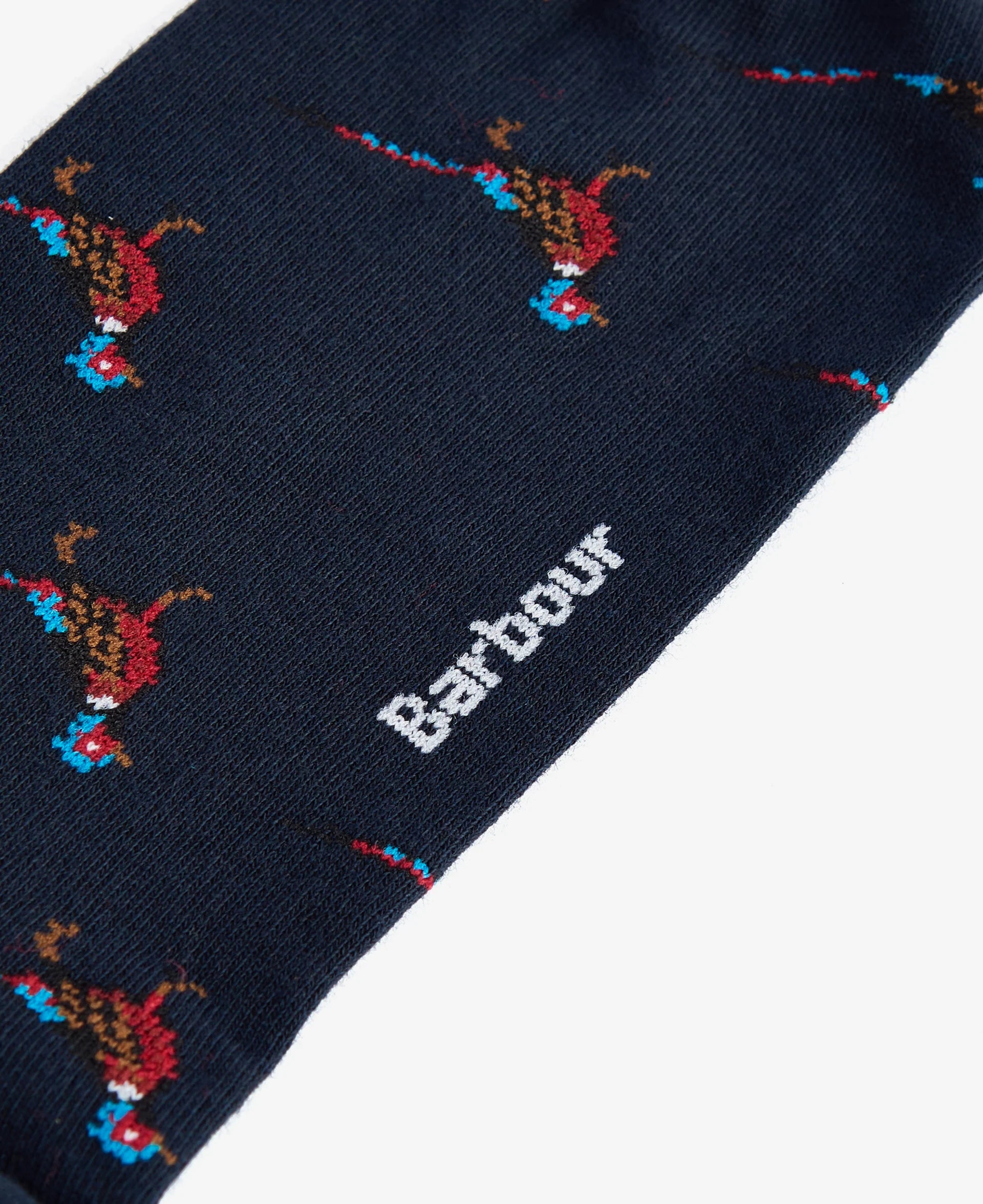Barbour Mavin Pheasant Socks-Navy