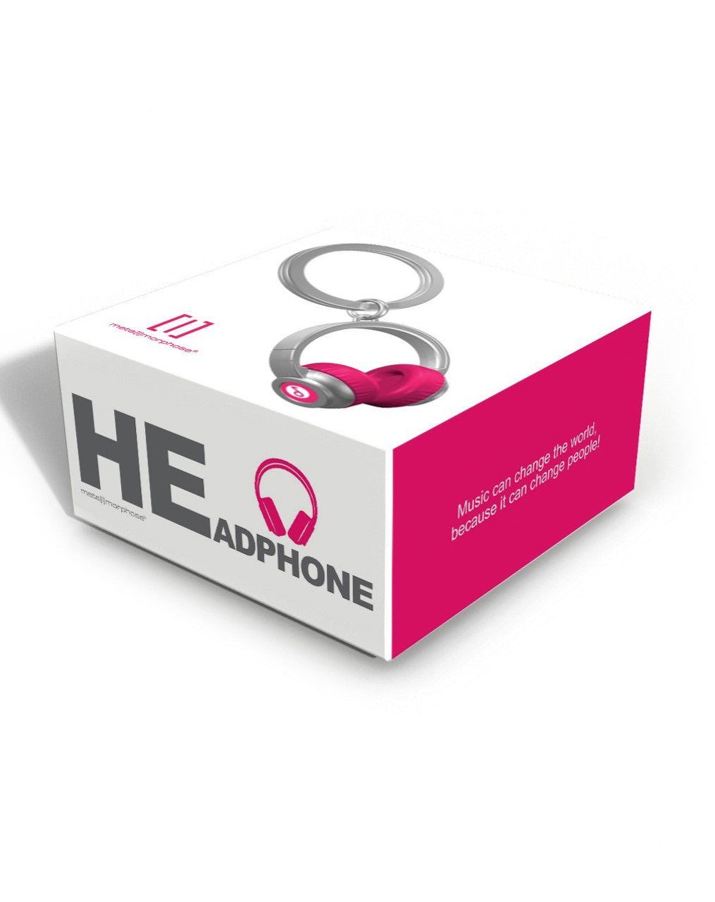 Pink Headphone Keychain