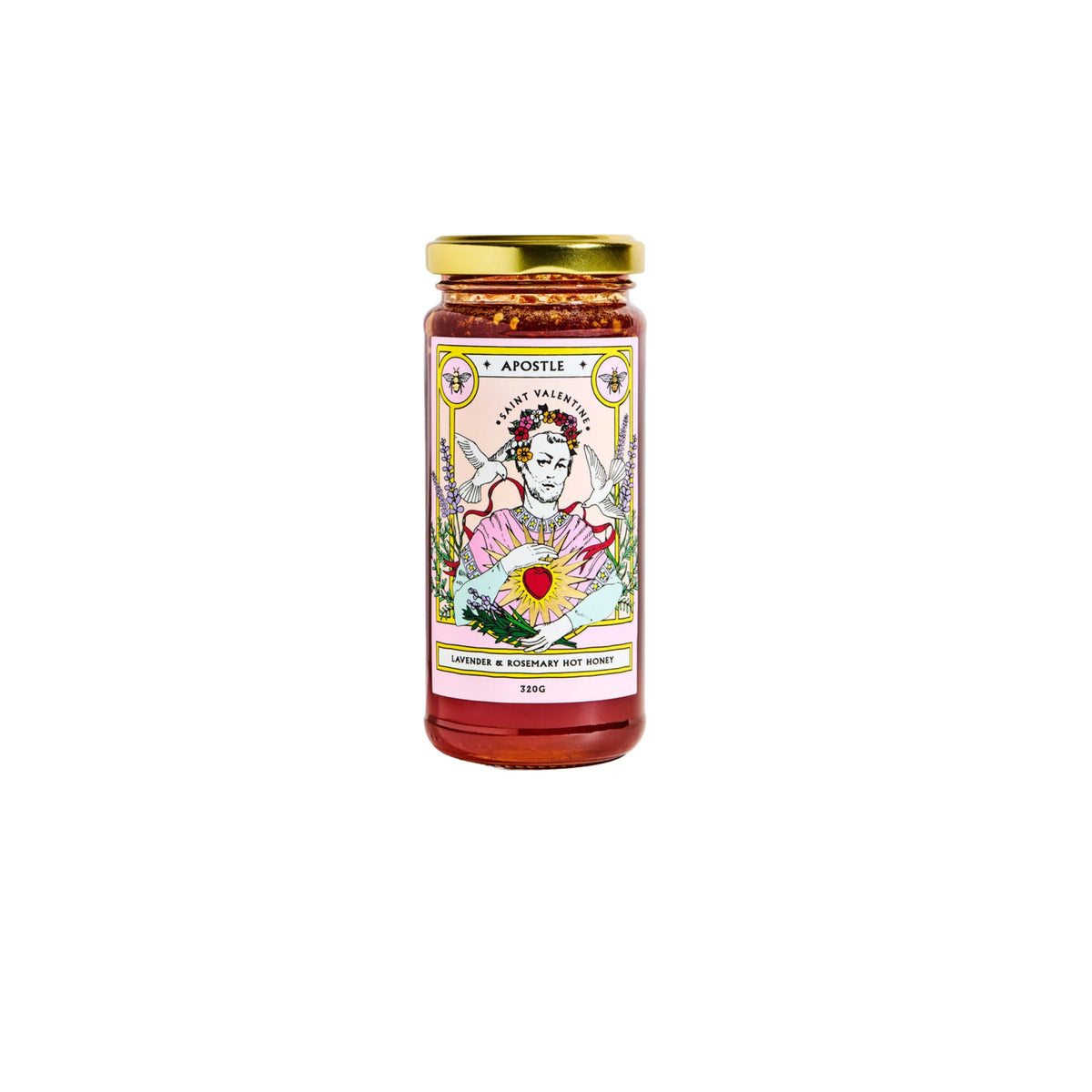 St Valentine Lavender & Rosemary Hot Honey 320g