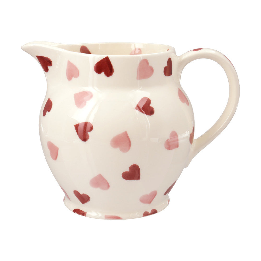 Pink Hearts 1/2 Pint Jug