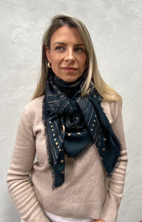 The Quin Wool Silk Scarf