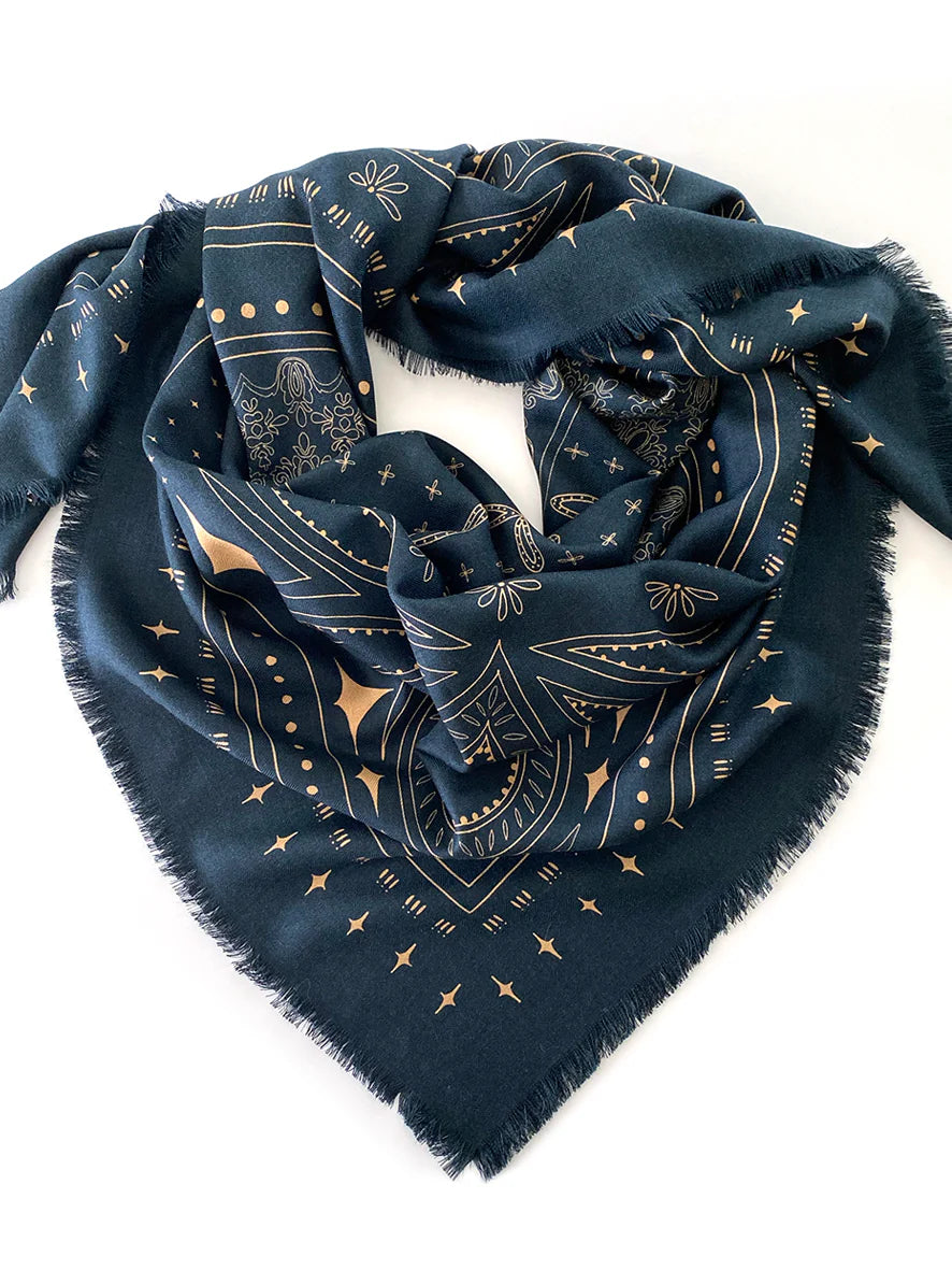The Quin Wool Silk Scarf