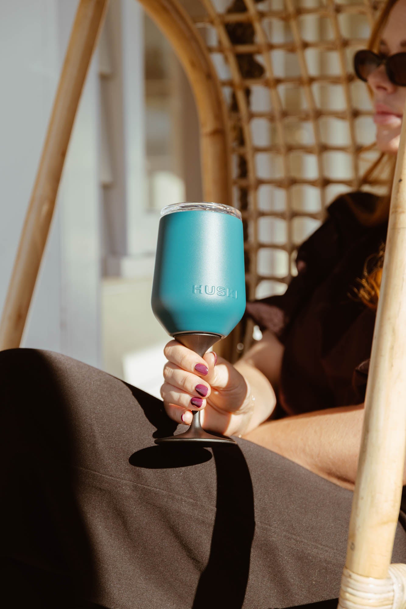Wine Tumbler- Deep Teal