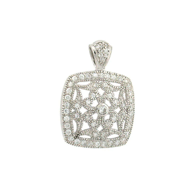 Filigree Square Pendant