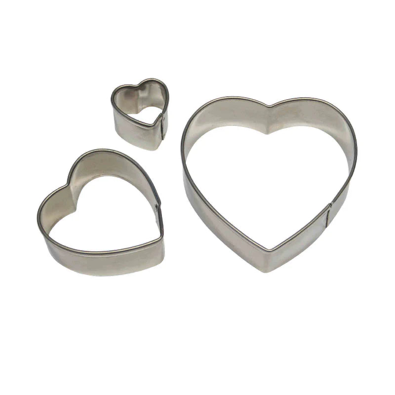 Set of 3 Heart Cookie Cutters
