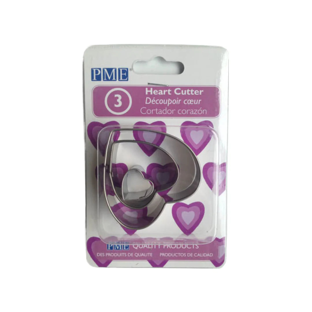 Set of 3 Heart Cookie Cutters
