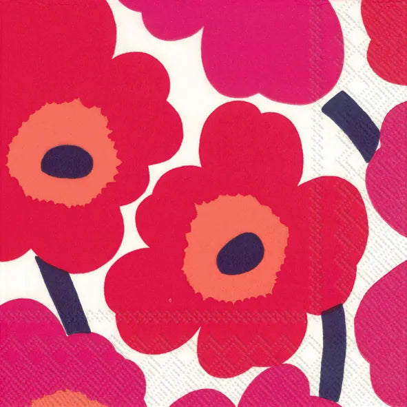marimekko Unikko Red Napkin