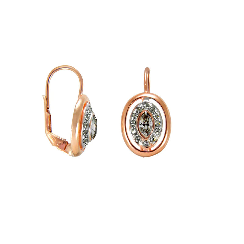 Cutout Oval with Fume Crystal Centre