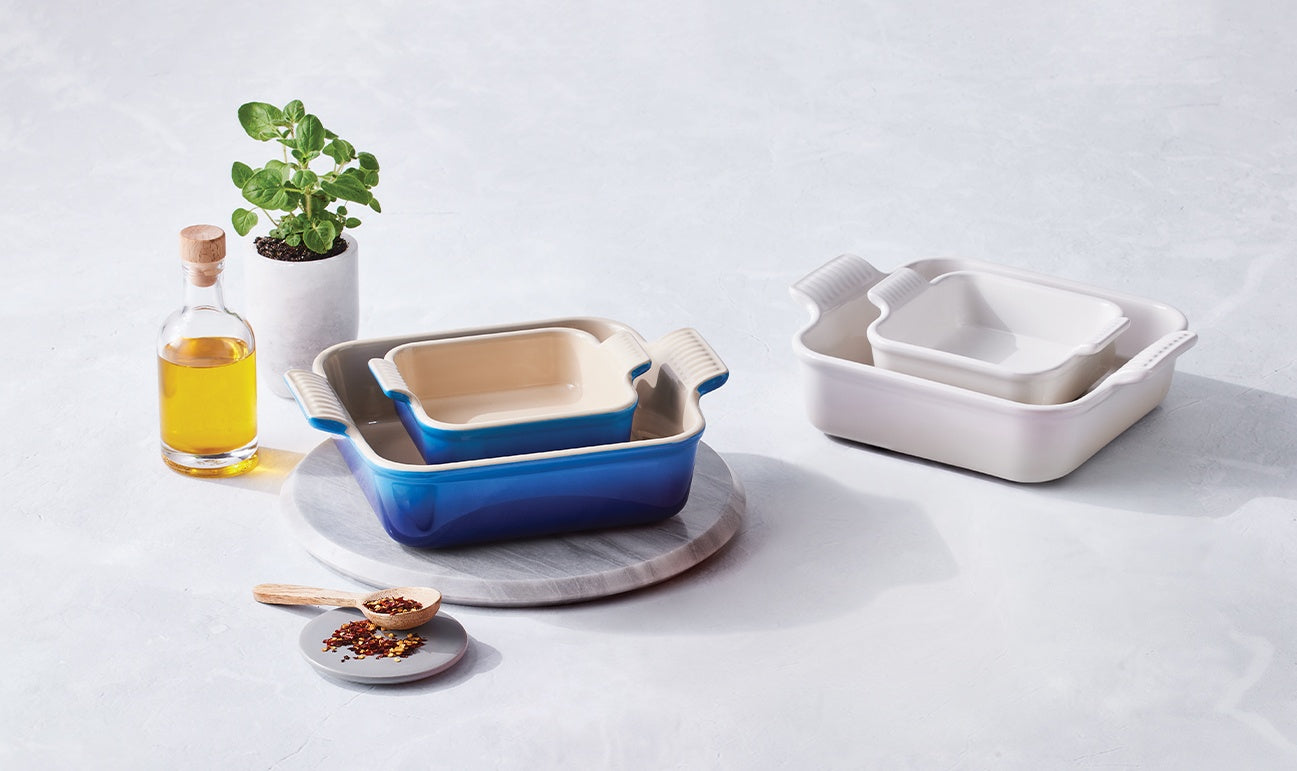 Heritage Square Dish Set Meringue