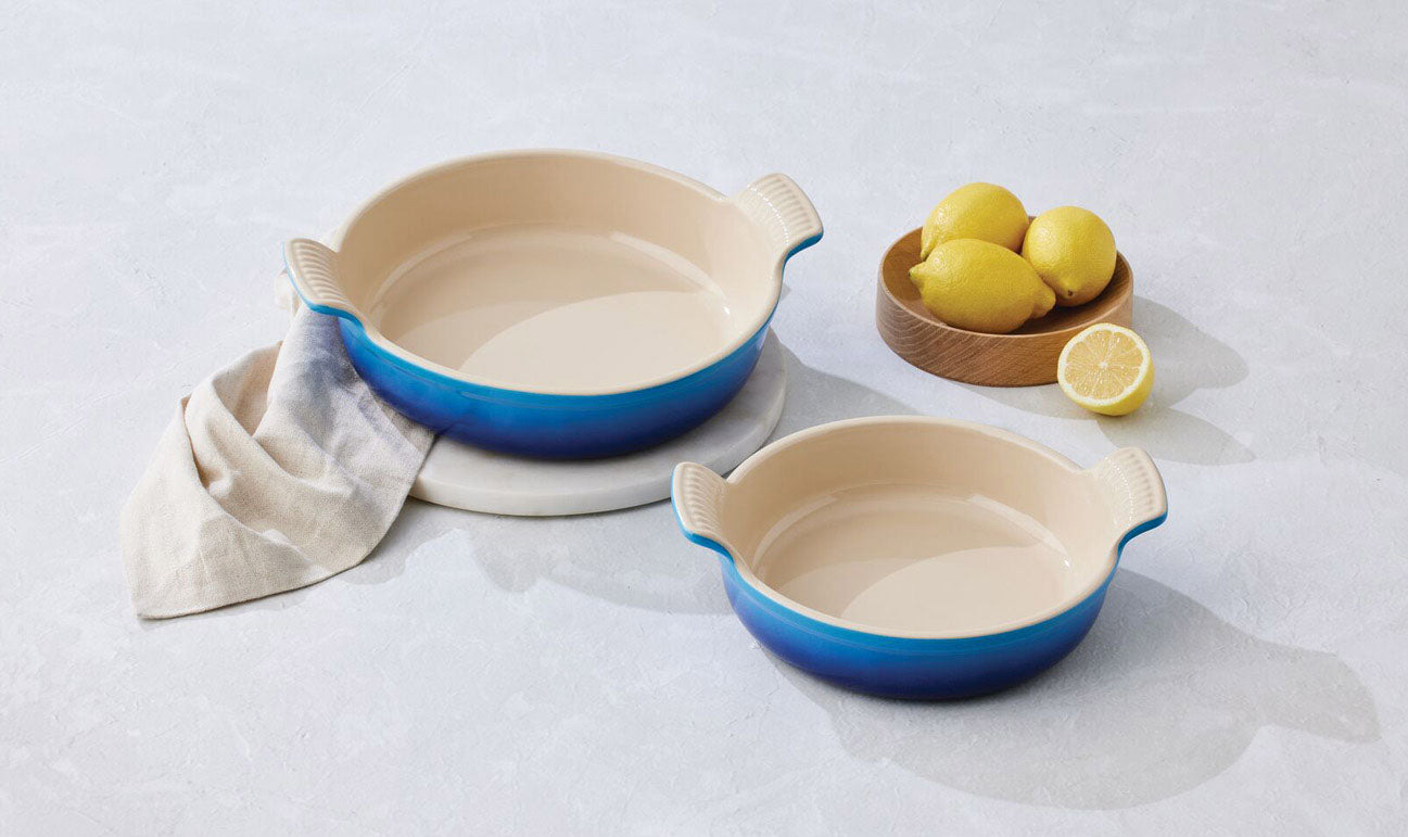 Heritage Round Dish Set Azure Blue
