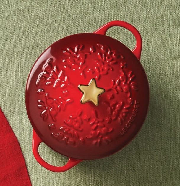 Mini Cocotte - Star Knob 14cm Cerise