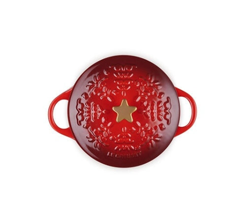 Mini Cocotte - Star Knob 14cm Cerise