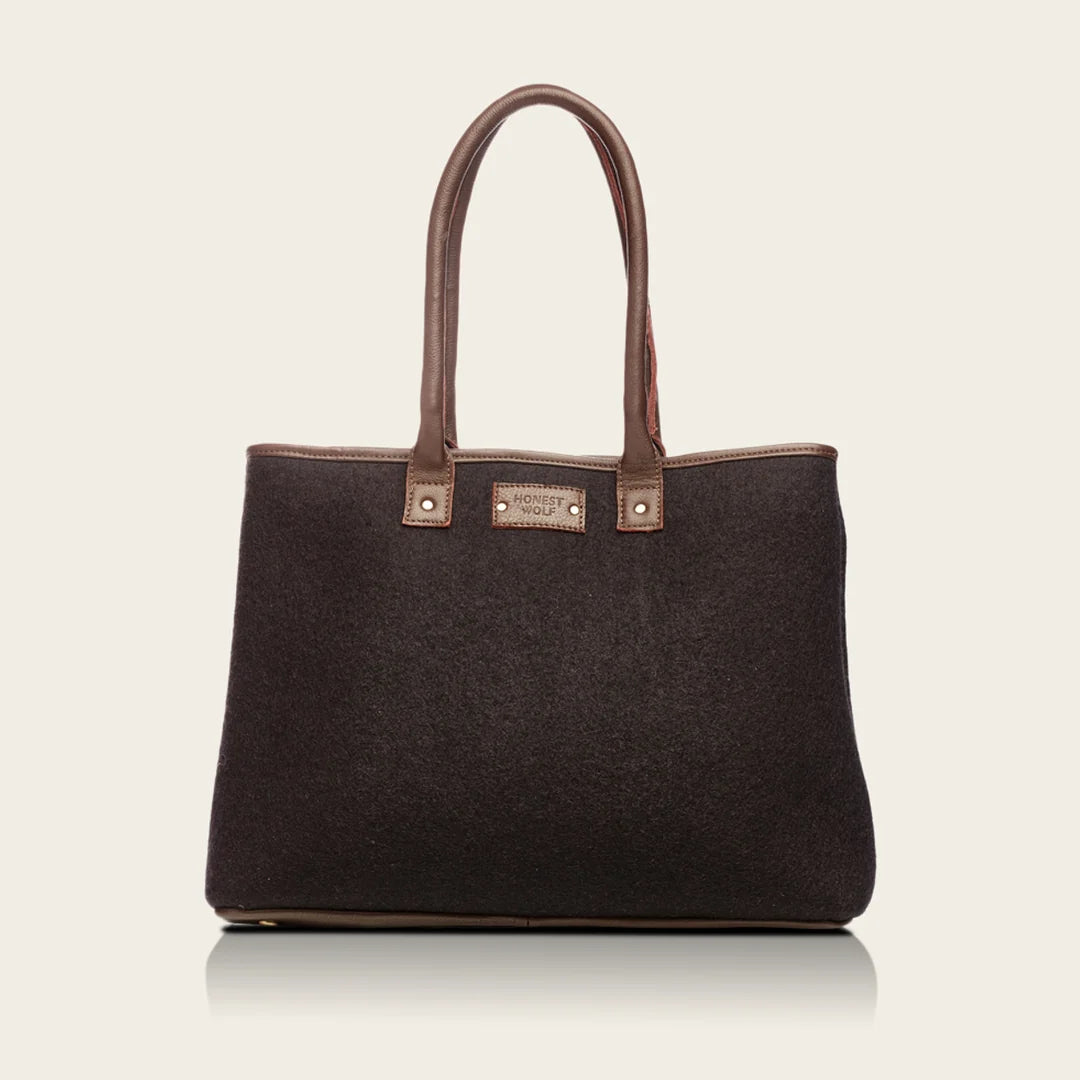 The Mini Tote-Midnight Brown