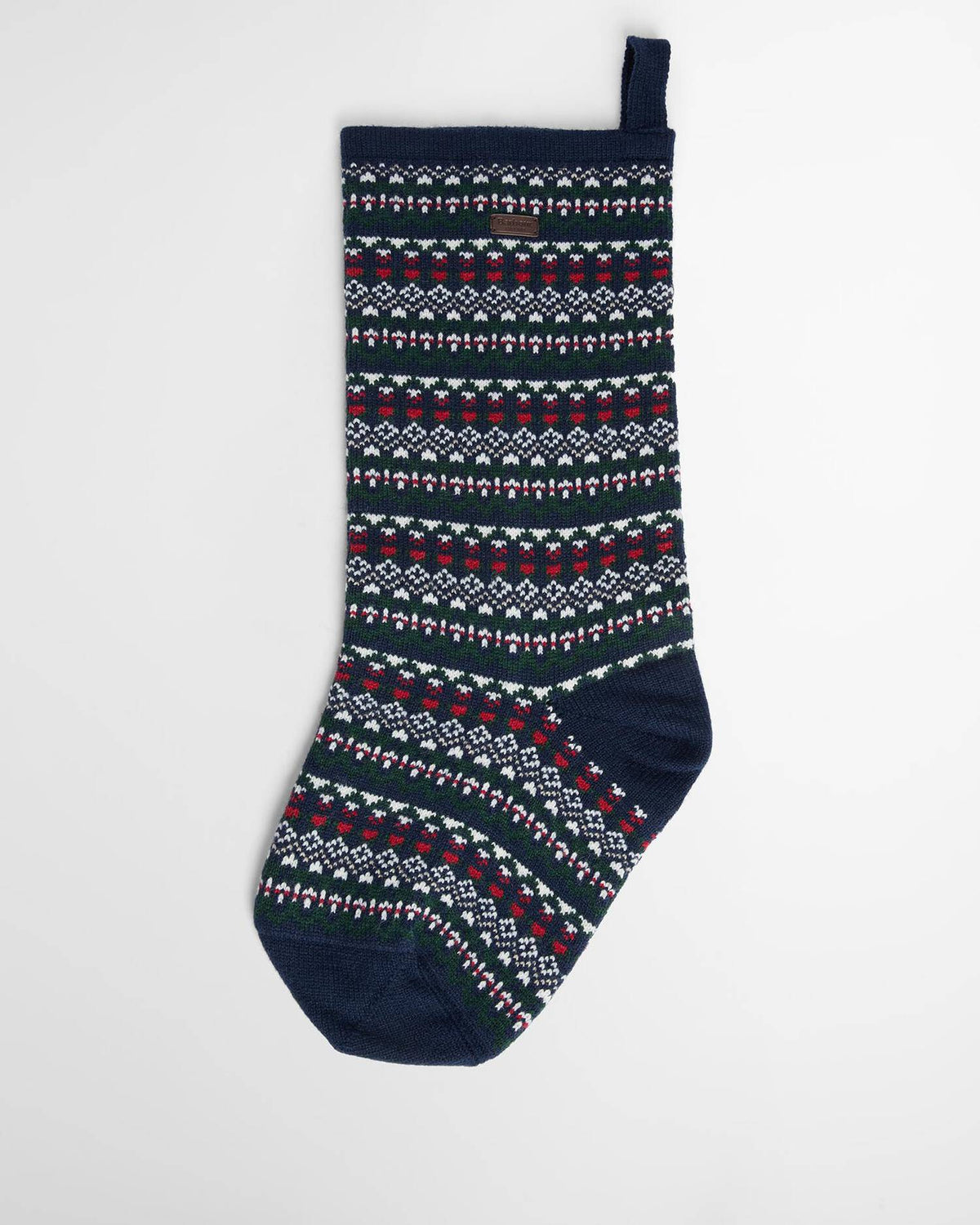 Barbour Marlow Christmas Stocking Navy Festive