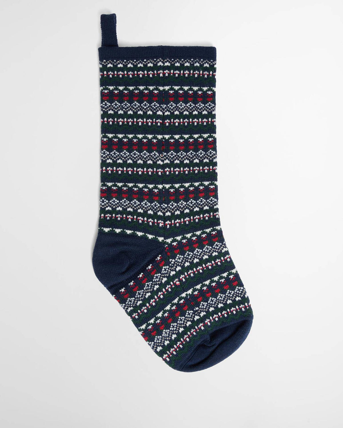 Barbour Marlow Christmas Stocking Navy Festive