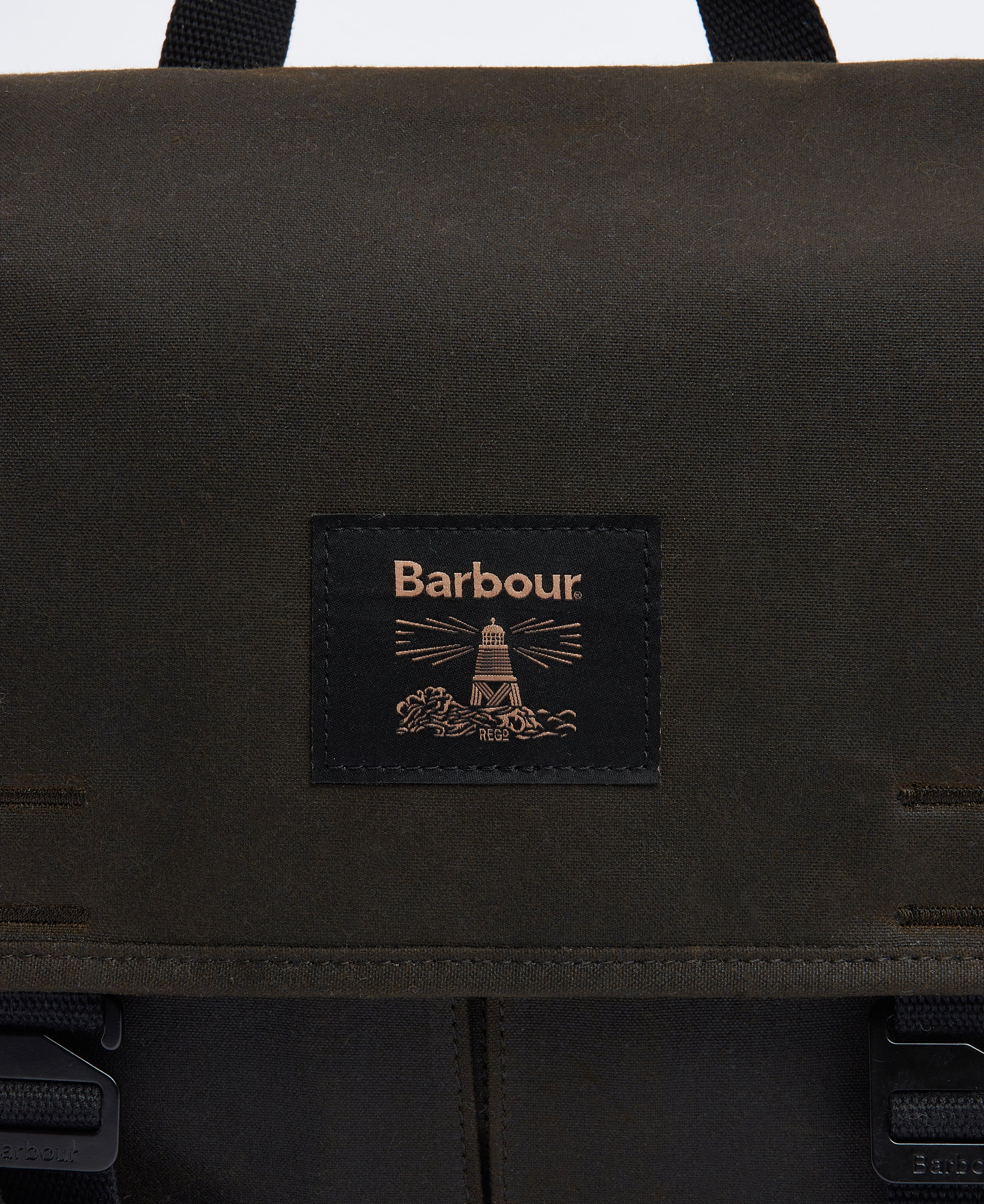 Barbour Field Wax Messenger Bag - Olive