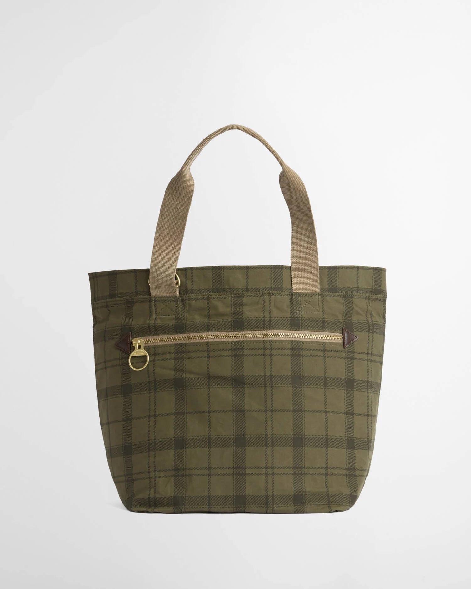 Barbour Transport Carry All Tote Bag Dusky Green Tartan