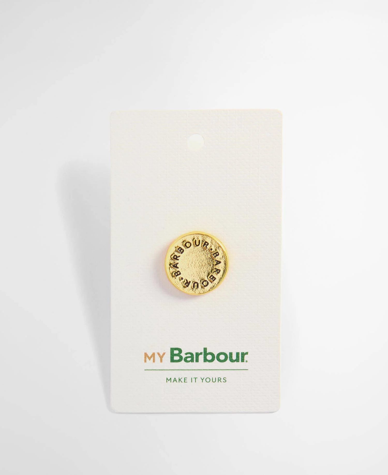 Barbour Gold Button Pin