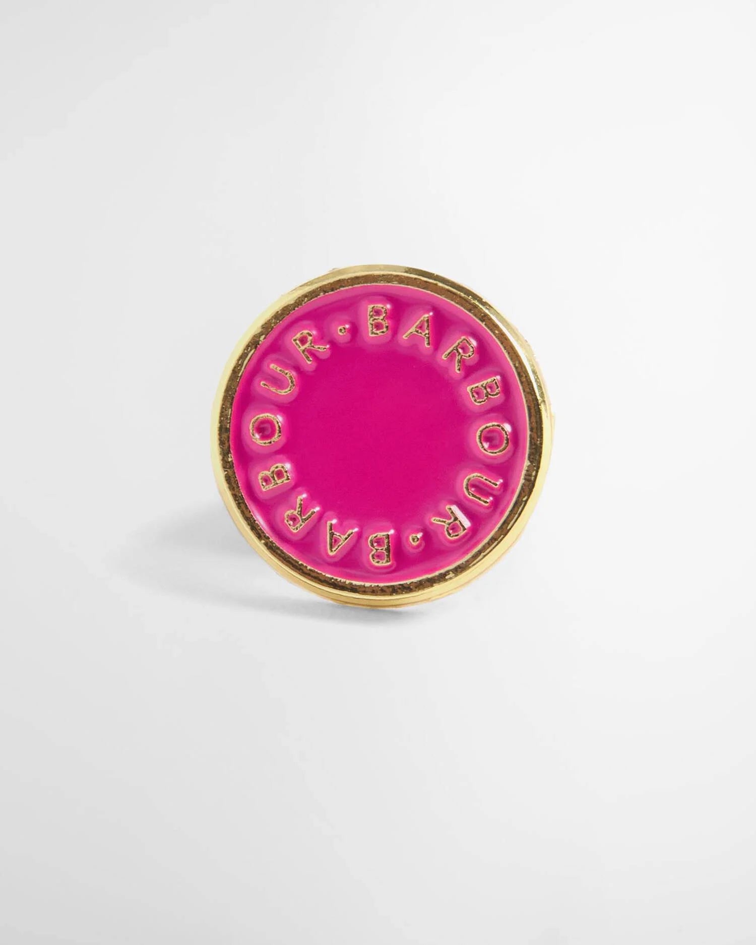 Barbour Pink Button Pin