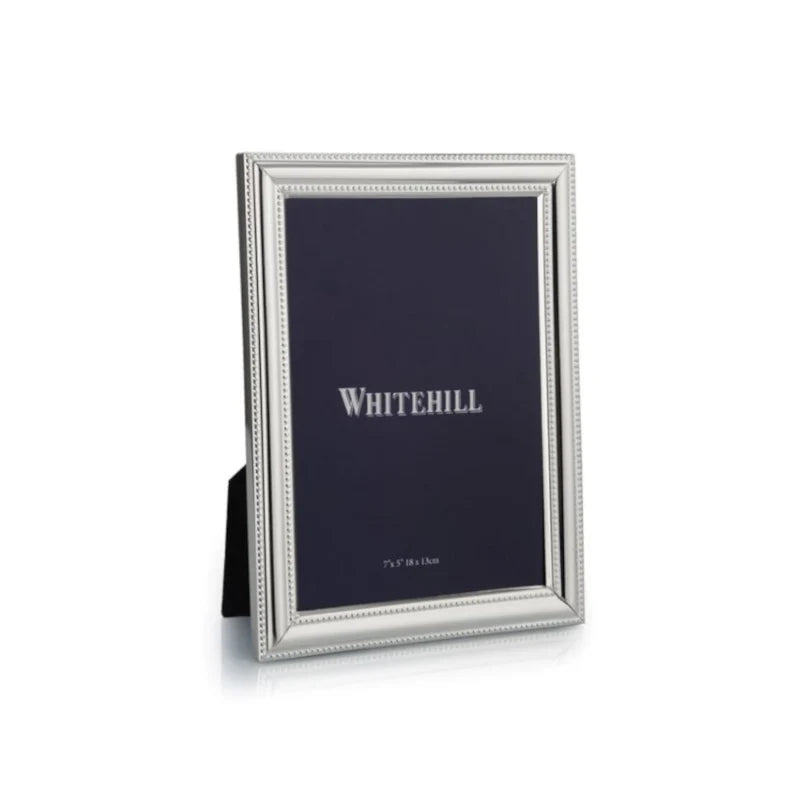 Silver Plain Bead Frame 10x15cm