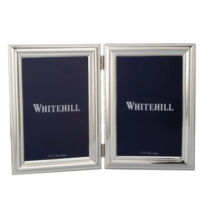 Silver Bead Double Frame 13X18cm