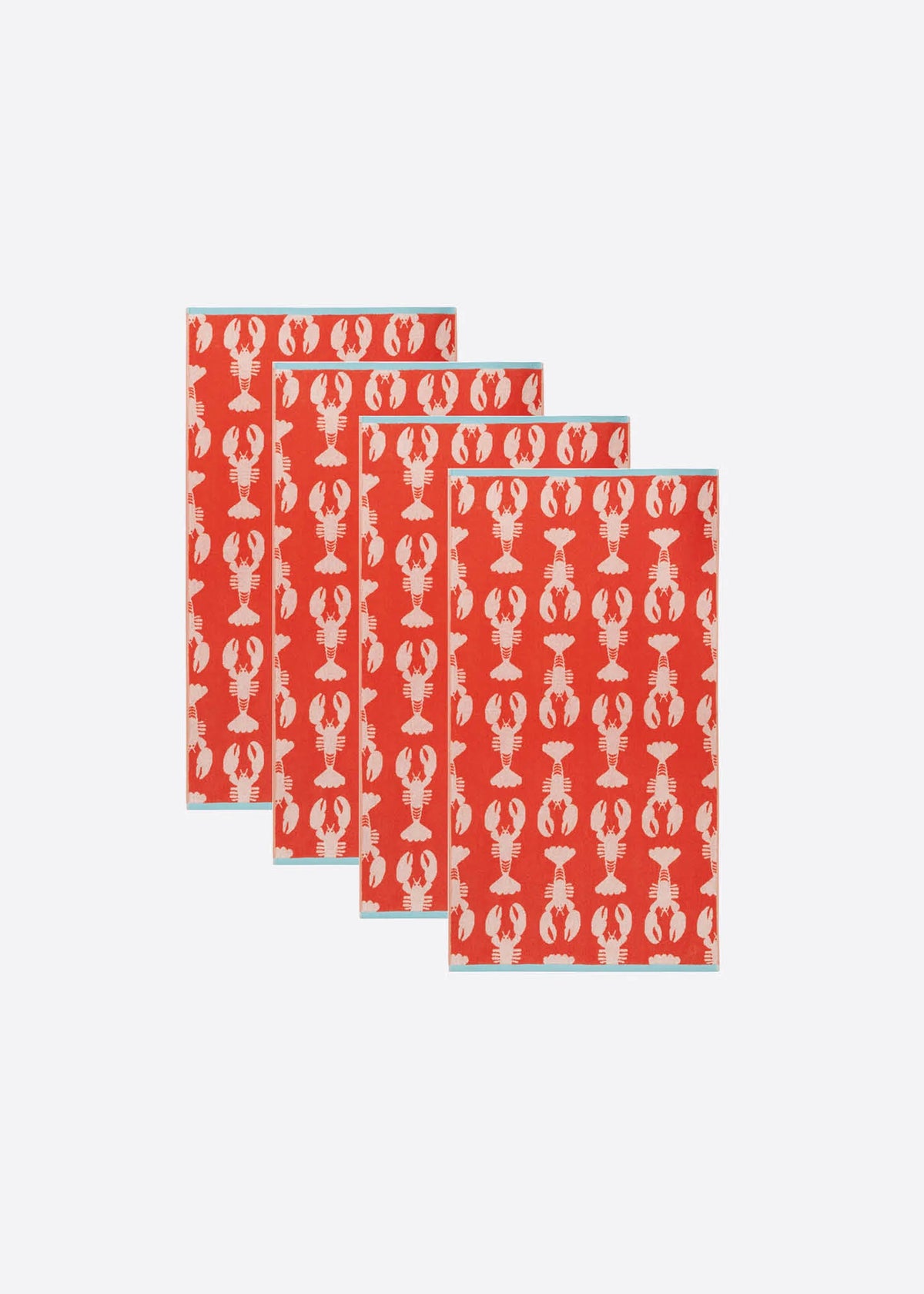 Lobster Organic Cotton Hand Towel