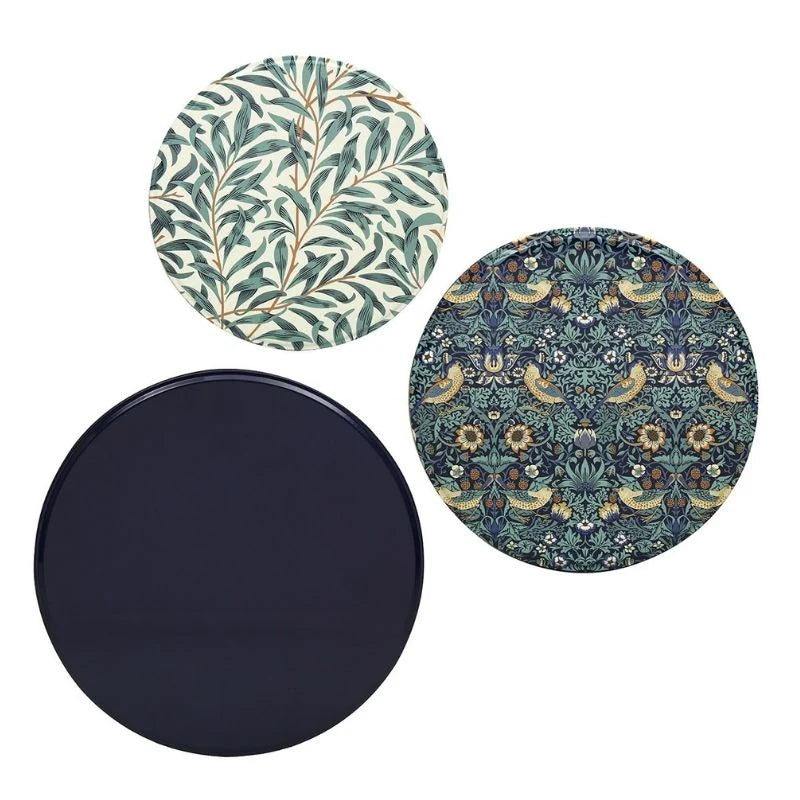Strawberry Thief Set of Round Tins