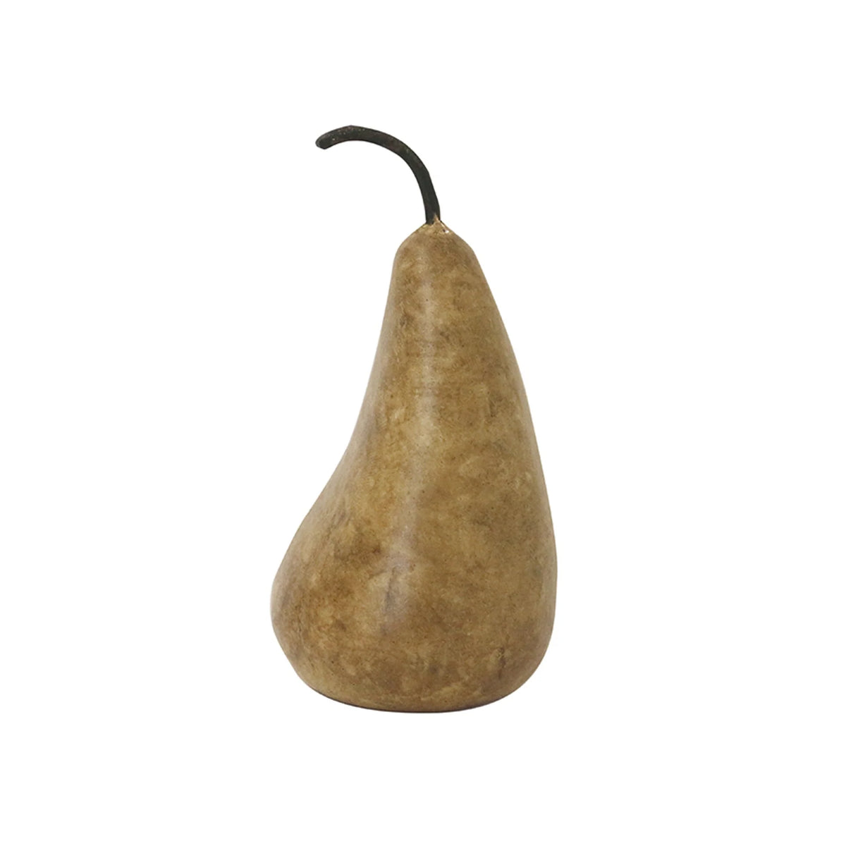 Marble Decorative Pear Medium Golden Brown