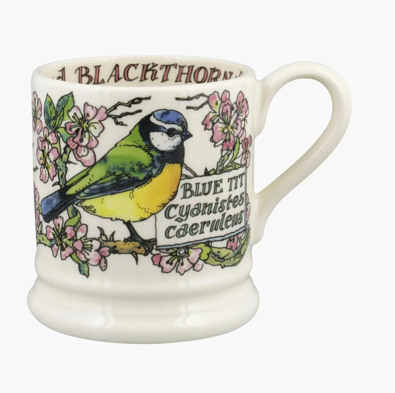 Half Pint Mug Bluetit & Blackthorn