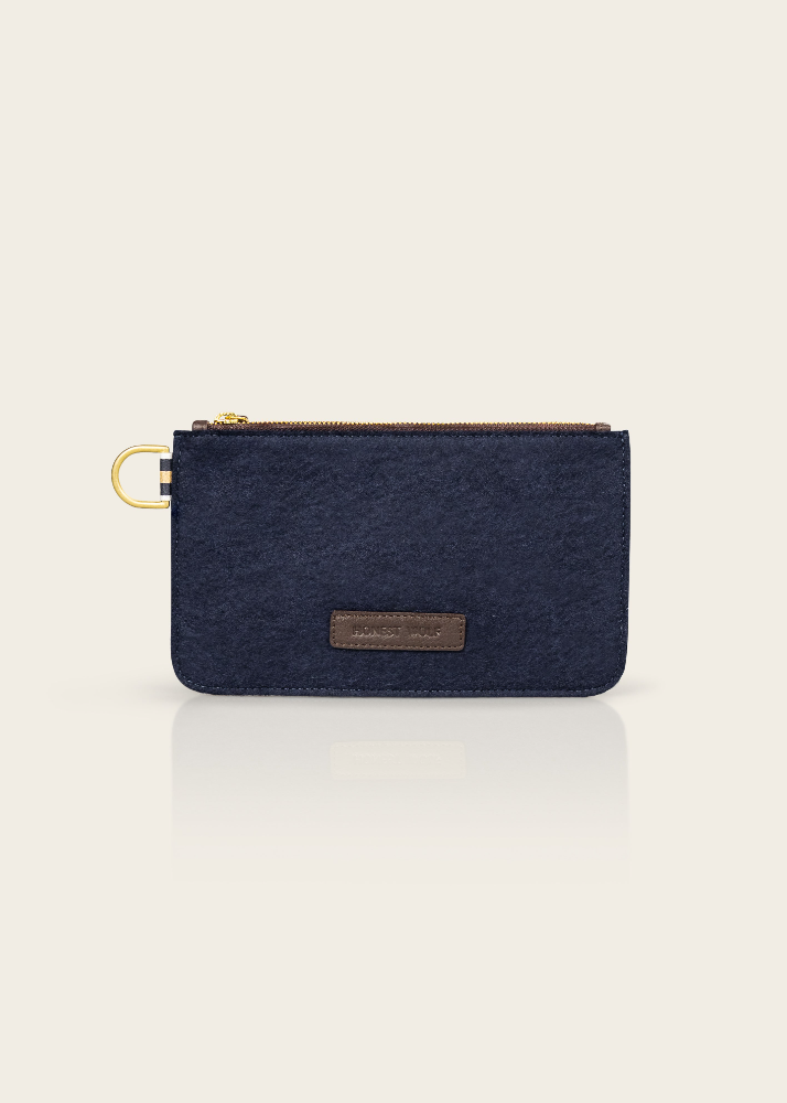 The Wool Pouch-Navy