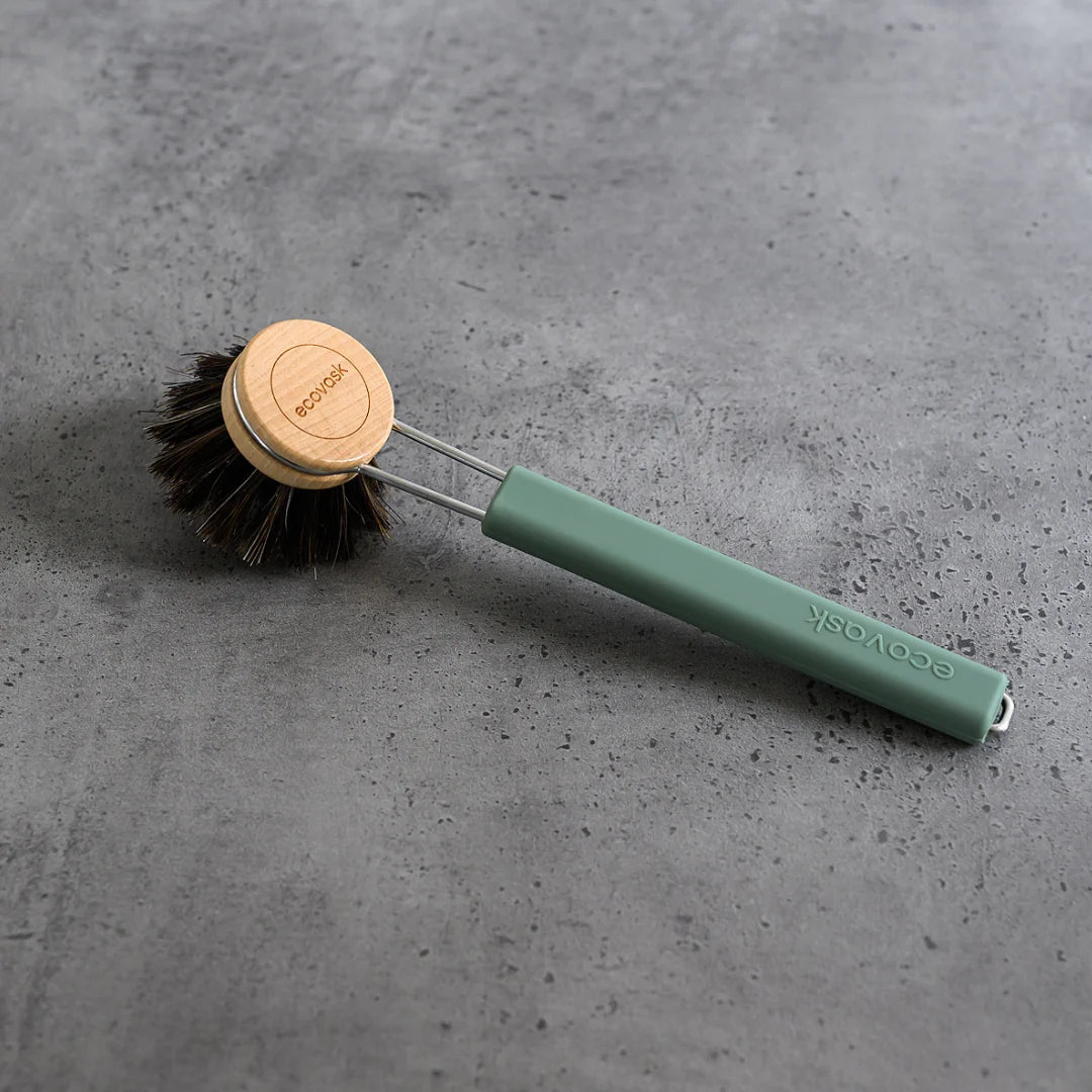 Dish Brush Horse Hair Sage