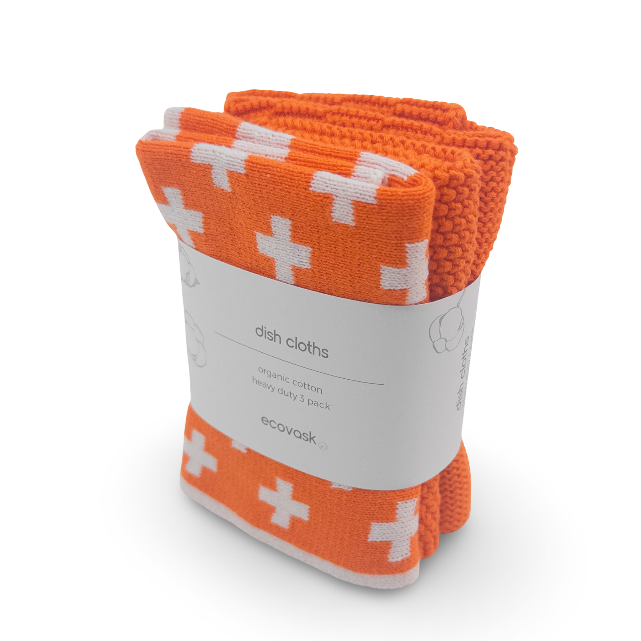 Dishcloth 3pk Mandarin