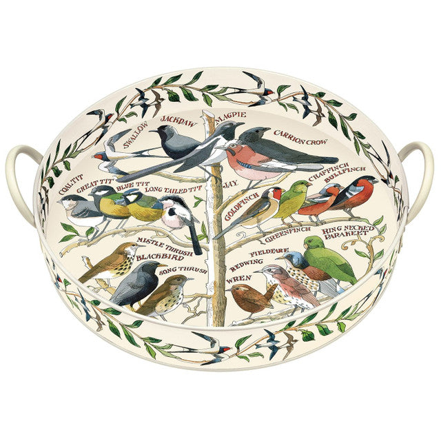 Garden Bird Large Handle Tray