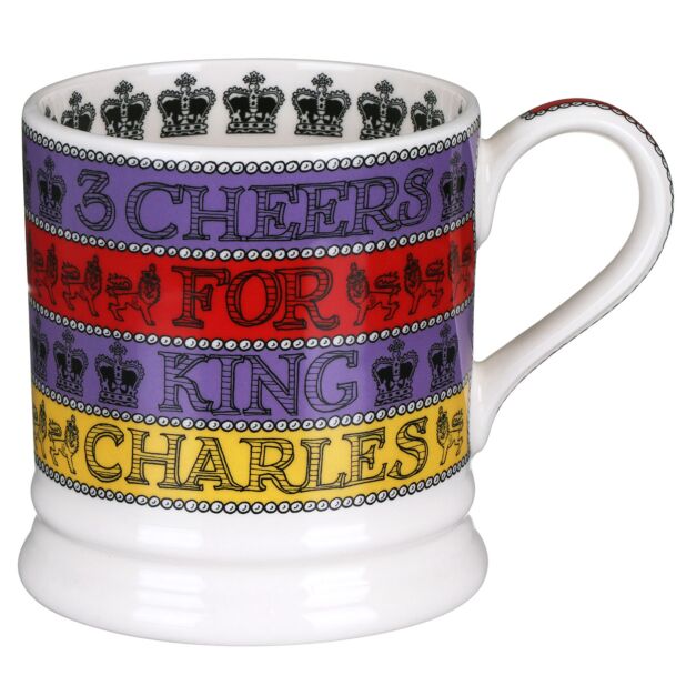 Pint  Mug 3 Cheers For King Charles III