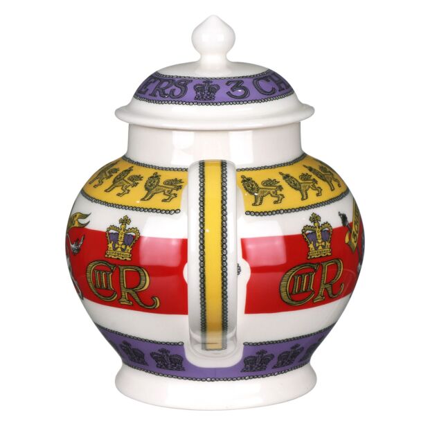 3 Cheers for King Charles III 4 Mug Teapot