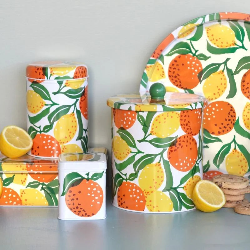 Oranges & Lemons Rectangular Tin