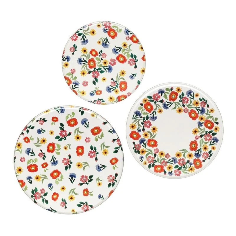 Poppies Set of 3 Round Tins