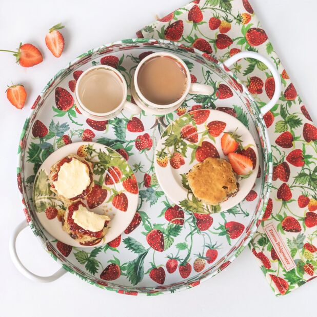 Strawberry Large Handle Tray