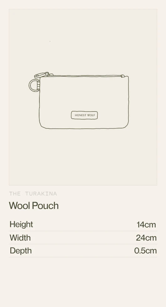 The Wool Pouch-Taupe