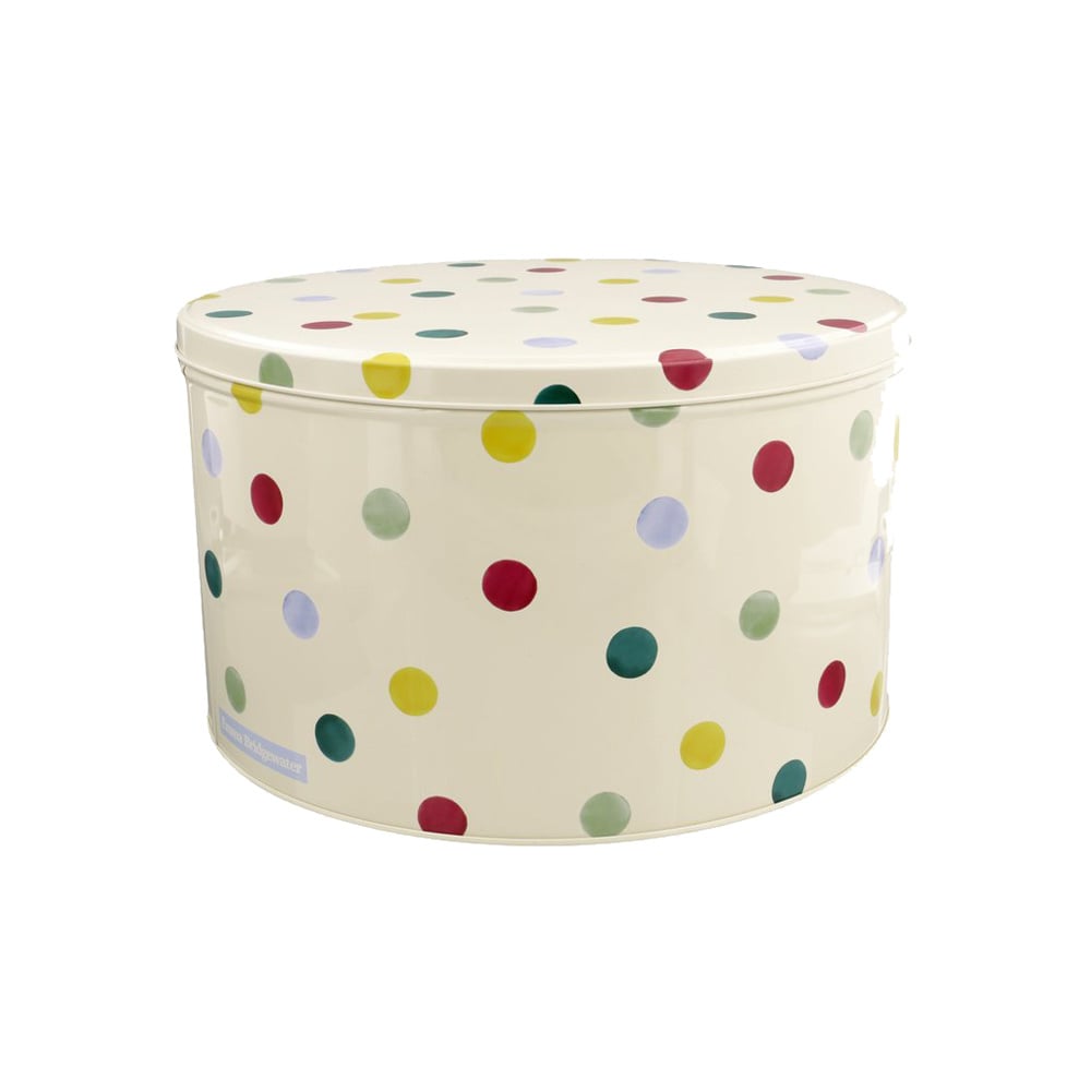 Polka Dot Round Tin/Medium