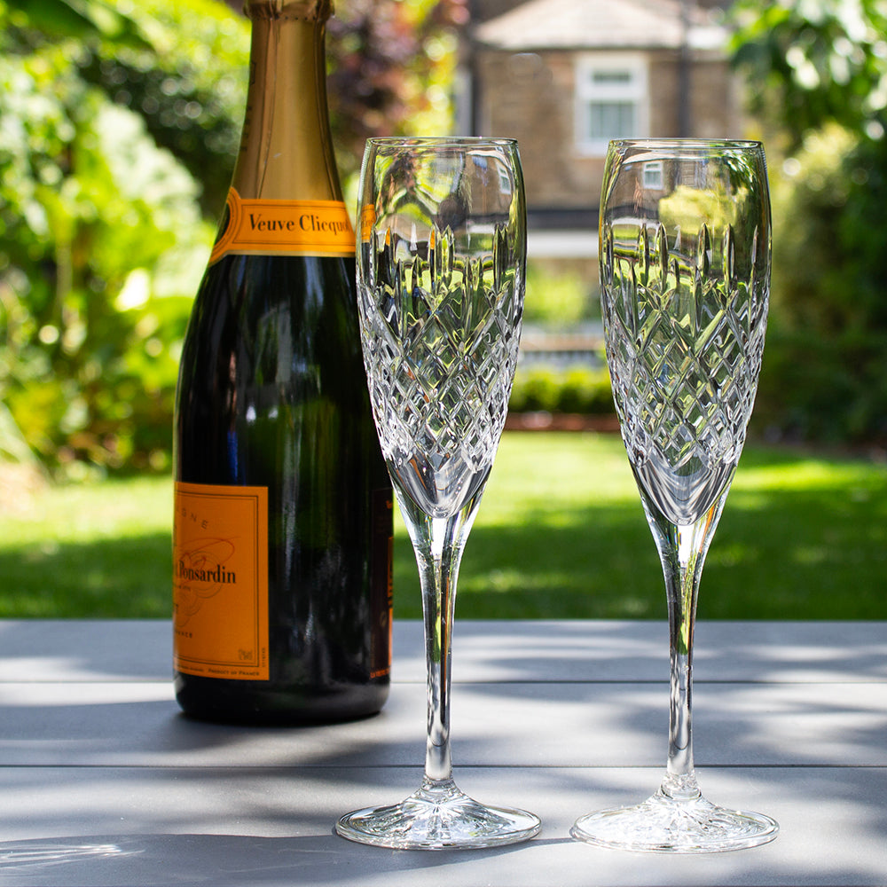 London Champagne Flute Set of 2 (Old Style)