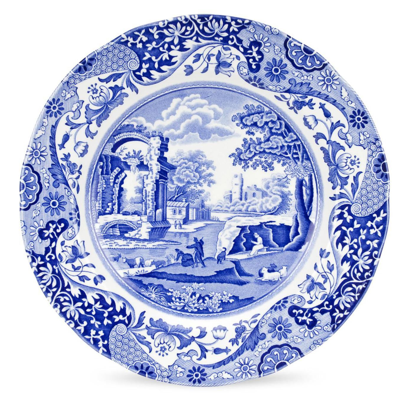 Blue Italian Plate 23cm