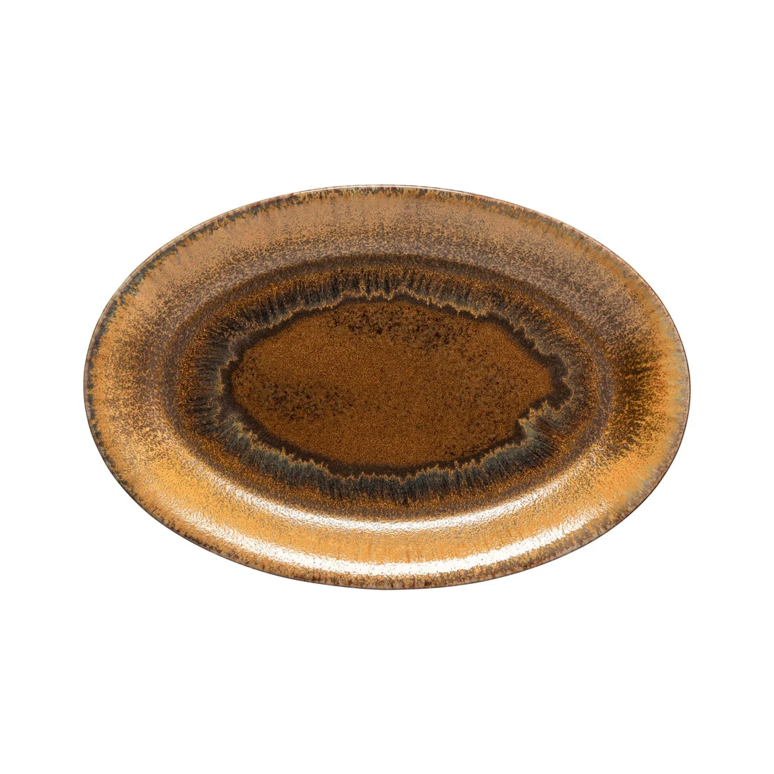Poterie Oval Platter Mocha 46cm