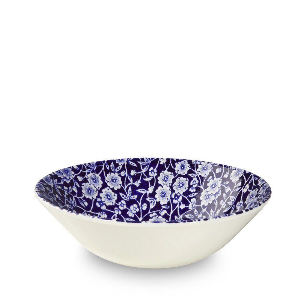 Blue Calico Cereal Bowl