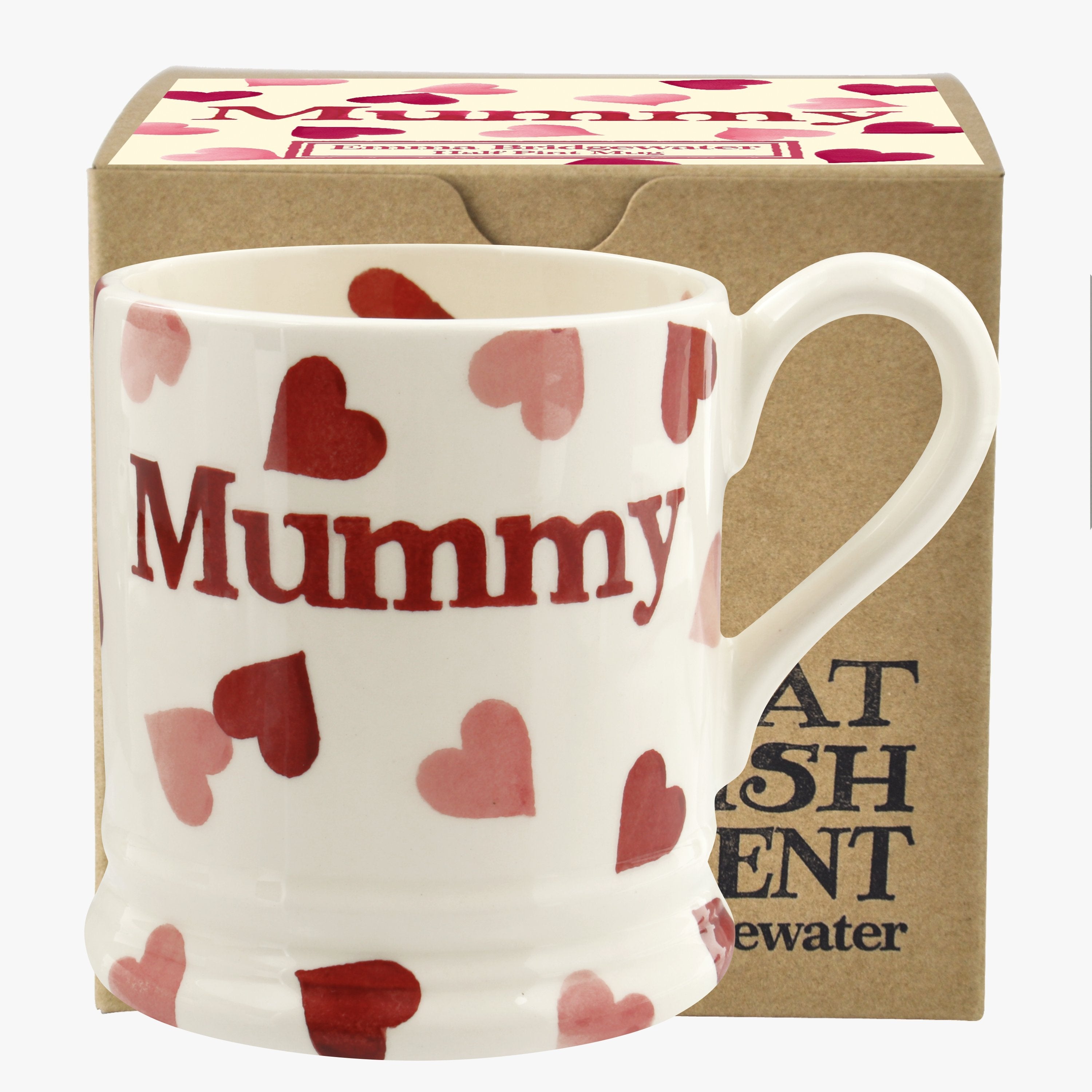 Half Pint Mug Pink Hearts Mummy